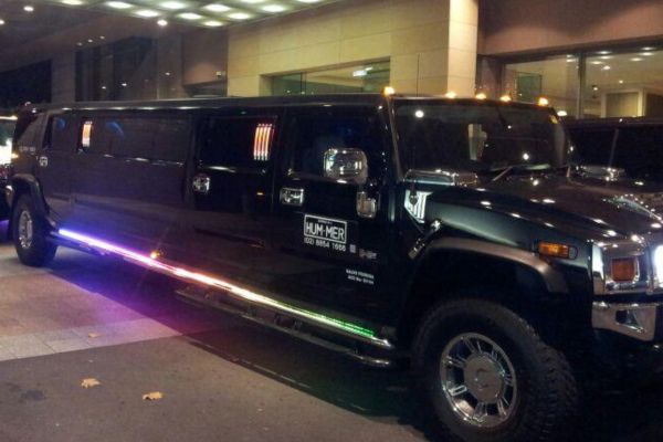 Black Hummer Disco Party