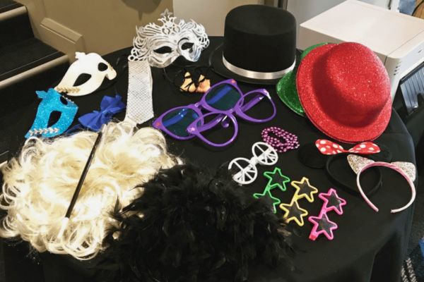 Photobooth Disco Party props