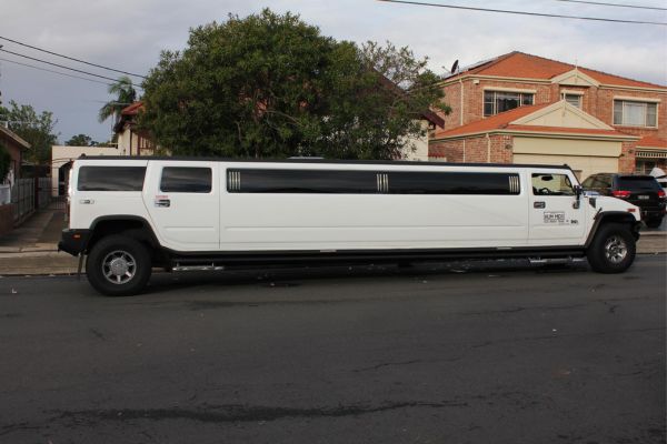White Hummer Disco Party